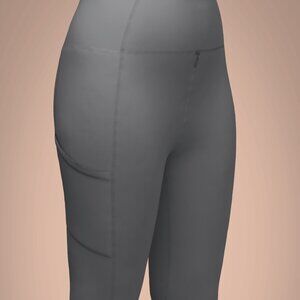 Ziphers athletic tights with full zipper - black size S